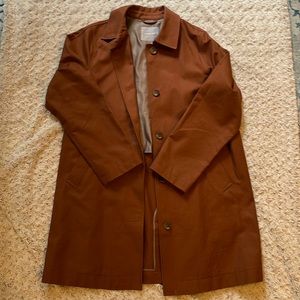 Everlane women’s car coat beautiful rust color size 12